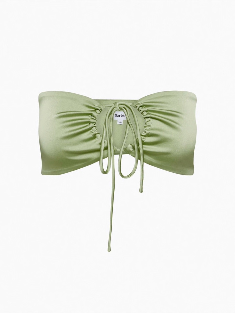Aritzia Sun-deh Green Bandeau Tie Top- M